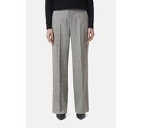 Gemusterte Hose mit Wide Leg grau 36/REG