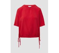 Gemusterte Shirt-Bluse mit verstellbarem Saum 42 rot 2166511.3533.42