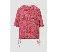 Gemusterte Shirt-Bluse mit verstellbarem Saum 42 rot 2166511.35B0.42