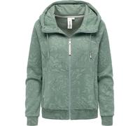 gemusterte Sweatjacke "Fllawia Print" Dusty Green S