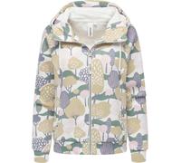 gemusterte Sweatjacke "Fllawia Print" Ivory XXL