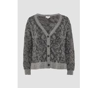 Gemusterter Cardigan mit Glitzergarn 44 grau 2163336.97X3.44