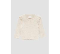 Gemusterter Cardigan mit Rüschen-Detail 62 Beige 2149630.80X0.62