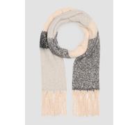 Gemusterter Fransenschal 1 grau|mehrfarbig