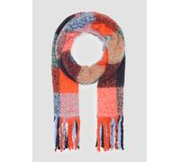 Gemusterter Fransenschal 1 mehrfarbig|orange