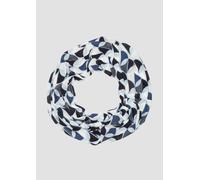 Gemusterter Loop-Schal aus Viskose 1 blau 2151654.59A2.1