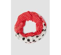Gemusterter Snood mit Pünktchen ONESIZE rot 2164825.30D6.ONESIZE