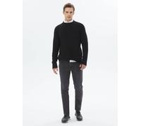 Gemusterter Strickpullover mit Rundhalsausschnitt S