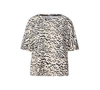 Gemustertes Batwing Shirt Beige 34