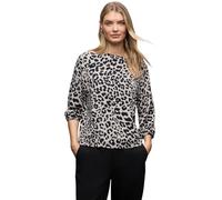 Street One Langarmshirt 3228656 Gemustertes Jacquard-Shirt Damen Hellgrau Größe 38