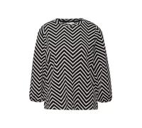 Gemustertes Jacquard Shirt Schwarz 38