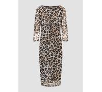 Gemustertes Mesh-Kleid im Slim Fit 36 creme 2154967.02A7.36