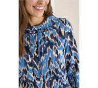 Cecil Langarmshirt gemustert, Rundhals, 48/48/4% Baumw./Modal/Elasthan, Damen XL (44) cloud blau
