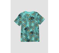 Gemustertes T-Shirt aus Baumwolle 104/110 türkis 2164880.66A3.104_110