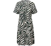 Gemustertes Tunika-Kleid Grün 34