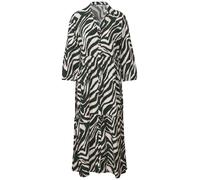 STREET ONE Damen A144561 Gemustertes Volant-Kleid, Pine Grove Green, 34