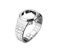 Gen4 Gen5 Modification Kit Fit for Casio GA-2100 GMA-S2100 Mod Metall Edelstahl Gehäuse Schraube Lünette Strap Fit for GA-2110 GA-B2100(Silver,For GA-2100 2110)