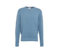 Gender - Classic Round Neck Men's Sweater With Fine Knit Fa - Größe 56 - blau