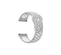 General Mobile GM-Uhrenarmband mit Löchern, zweifarbiges Silikon, dunkelgrau | Farbe: Dunkelgrau