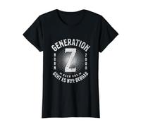 Generation Z Born 2000 Danach ging es nur bergab Retro Style Preisgünstiges Grafik-T-Shirt, Damen, Schwarz, XL