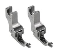 Generchin 2 Stück Nähfuß mit Schmaler Führung, Industrielle Steppstich-Nähmaschinenfüße, Reißverschluss, Universal-Nähfüße, Langlebig, Einfach zu Bedienen, CR1/16NS (0,2)