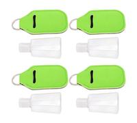 Generic 30-teiliges Tragbares Reiseflaschen-Set mit Schlüsselanhänger-Beutel für Toilettenartikel und Kosmetika, 30 Ml, Auslaufsicherer PET-Kunststoff (GREEN)
