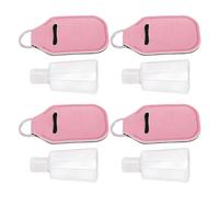 Generic 30-teiliges Tragbares Reiseflaschen-Set mit Schlüsselanhänger-Beutel für Toilettenartikel und Kosmetika, 30 Ml, Auslaufsicherer PET-Kunststoff (PINK)