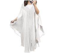 Generic Abaya Muslim Damen Kleid Slamische Burka Abaya for Women Türkisch Muslimische Lang Kleider Großes Überkopfgebet Ramadan Langes Hijab-Kleid Islamische Kleidung Frauen Hochzeit