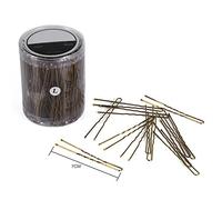 Generic Haarnadelklemmen, Clips, Kugelspitzen für Frisuren, 300 Stück, U-förmige Haarklammern für Haarstyling-Zubehör in Gold und Schwarz, 7,1 Cm, für Salon-Stylisten oder den Persönlichen Gebrauch