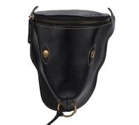 Generic Klassische Herren-Gürteltasche aus PU-Leder, Outdoor-Taillen-Aufbewahrungstasche für Reisen und den Täglichen Gebrauch (Black)