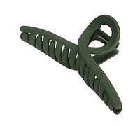 Generic Modische Mittelgroße Haarklammern, Rutschfeste Haarklammern, Feder-Haarschmuck Zum Öffnen und Schließen, Ideal für Jeden Anlass, 1 Stück Clamp/Holder aus Acetatblechlegierung (OD Grün)