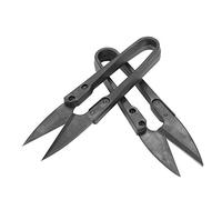 Generic Schwarze Garnschere, Robust mit Scharfer Klinge, 12 Stück, Kleine Fadenschere, Hohe Härte, 10,4 X 2,5 Cm, für den Hausgebrauch, aus Kohlenstoffstahl
