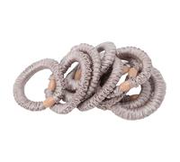 Generic Skinny Scrunchies Elegante Haargummis für Frauen, Pferdeschwanzhalter für das Tägliche Styling, 10 Stück Stoff-Haarband (Khaki)