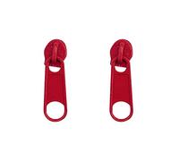 Generic Sommer Farbe Reißverschluss Schnalle Ohrstecker Persönlichkeit Weiche Mädchen Ohrclip Edelstahl Reißverschluss Ohrstecker Ethnische Ohrringe Silber (Red, One Size)