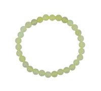Generic Taddart Minerals - 6 mm Kugel Armband aus natürlichen Edelsteinen auf elastischem Nylonfaden aufgezogen - handgefertigt (Serpentin)