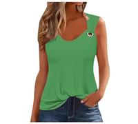 Generic Tank Top Damen Elegant Blusetops Ärmellose Lässig Sommer Kurz Frauen Trägertop Damentop Croptops Bedruckte Neckholder Tops mit Rundhalsausschnitt Westen Damen Oberteile