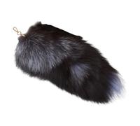 Generic Therian Tail Fuchsschwanz Anhänger 40cm Extra Groß Fuchs Schlüsselanhänger Tasche Zusätze Auto Schlüsselketten Anhänger Weich Flaumig Fox Tail Handtasche Dekoration