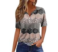 Generic Tshirt Damen Baumwolle,T-Shirt Damen Sommer Kurzarm Mode Motiv Sommershirt Casual Rundhals Damenbluse Hemd Bluse O-Ausschnitt Kurzen Ärmel Oberteil Tops Pullover