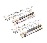 Generic Verstellbare Taillenknopfverlängerung für Hosen. Sichere Haken- und Ösen-Ersatzschnalle Zum Festziehen Lockerer Kleidung ohne Nähen oder Werkzeug