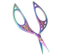 Generic Vintage-Schere, Blatt-Design, Elegante und Retro-Handarbeitsschere für DIY-Handwerk, Stickerei, Edelstahl, 10,7 Cm (COLORFUL)
