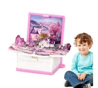 Genérico 30G 3D Mini PopUp Book Keychain - Toy Charm, Rucksack Zubehör | kreatives Spielzeug für die Tasche, pädagogisches Sammlerstück für Kinder, Frauen und Männer, 5 x 4 x 2,6 cm