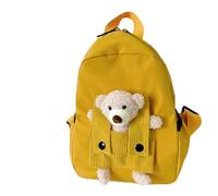 Generico Bear Backpack, Kindergarten Haversack, 10,63 x 8,27 x 3,94 Zoll Lightweight Design & Space Interior, Knapsack Bag for Boys Preschool Students Outdoor Trips Camping and Daily Commute, gelb