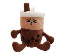 Generico Bubble Tea Schlüsselanhänger, Ornament für Plüschtiere, 12 cm gepolsterter Rucksackanhänger mit weichem Material, Zubehör, Taschendekoration mit lustigem Design, Geschenk für Party sc