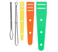 Generico Drawstring Threader Tool Set - 9.9x2.2cm, 5 Pieces Stainless Steel Flexible Threading Kit, Hoodie String Repair Tool for Jackets Sweatpants Coats Sweaters Bags Shorts