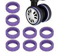 Generico Gepäckradschutzabdeckungen, 8 Stück Universal-Radhülsen für Gepäck, Schutzabdeckung für, kein Lärm, Silikonrollenabdeckung Koffer für Gepäck