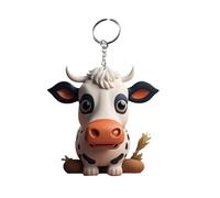 Generico Highland Auto Anhänger - 2D Acryl Cartoon Vieh Anhänger zum Aufhängen Ornament für Schlüsselanhänger, leichtes und robustes Design | Spaß, 6, riferimento alla descrizione