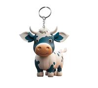 Genérico Highland-Schlüsselanhänger - 2D-Cartoon-Karikatur aus Acryl, dekorativer Schlüsselanhänger, bunt, für Handy, Geldbörse, Dekoration, bunt, 7