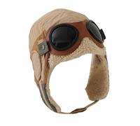Generico Kids Pilot Hat, Winter Trapper Hat, Plush Pilots Hats, Boys Pilot Hats, Boys Plush Trapper Hat with Retro Pilot Design, Cold Weather And Outdoor Activities, Khaki