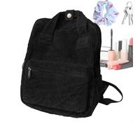 Genérico Laptop-Rucksack - Travel with Handle, 39,11 cm, Aesthetic Backpack Purse with Spacious Compartments, Soft Material Carry Bag Trendy Design with Modern Style Girls for School Travel, schwarz