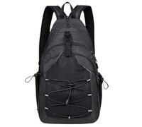 Generico Men Chest Bag, Small Traveling Backpack, Adorable Workout Chest Bags, Sling Organizer Stylish for Hiking, Running, Climbing, Camping, Sport, Women, 10.24x6.3x17.32 inches, Schwarz ,